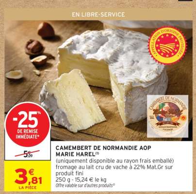 Camembert de Normandie AOP Marie Harel