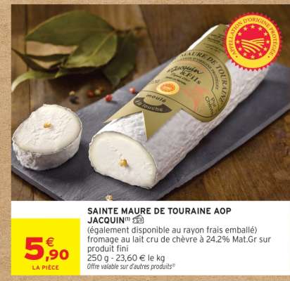 SAINTE MAURE DE TOURAINE AOP JACQUIN