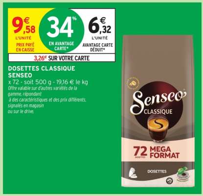 Dosettes Classique Senseo