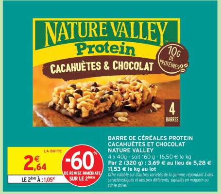Nature Valley Protein Cacahuètes & Chocolat