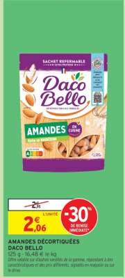 Amandes Décortiquées Daco Bello