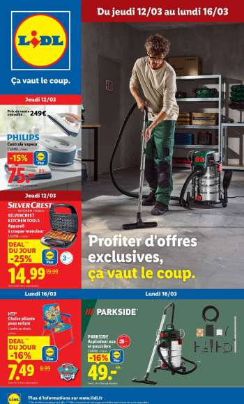Catalogue Lidl - 12/03/2026 - 16/03/2026.