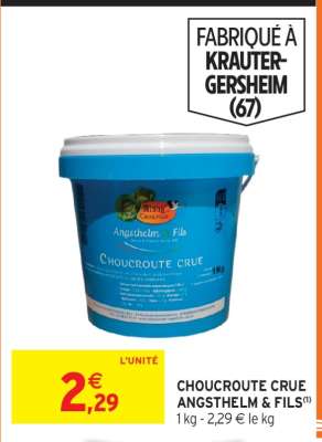 CHOUCROUTE CRUE ANGSTHELM & FILS