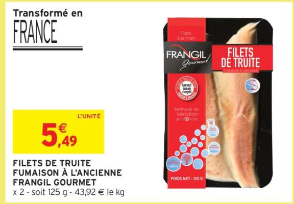 FILETS DE TRUITE FUMAISON A L'ANCIENNE FRANGIL GOURMET