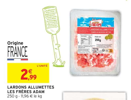 LARDONS ALLUMETTES LES FRÈRES ADAM
