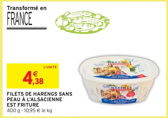 FILETS DE HARENGS SANS PEAU À L’ALSACIENNE “EST FRITURE”