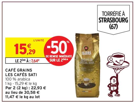 CAFÉ GRAINS “LES CAFÉS SATI”