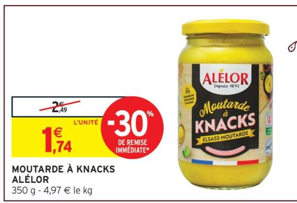 MOUTARDE À KNACKS ALÉLOR