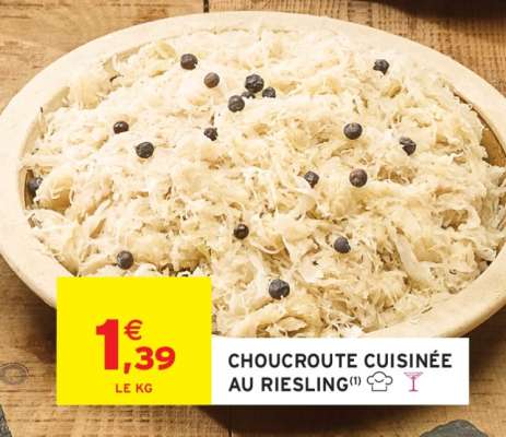 Choucroute cuisinée au Riesling