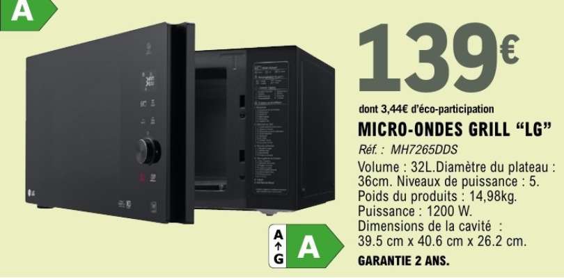 MICRO-ONDES GRILL “LG”