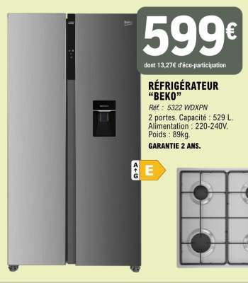 RÉFRIGÉRATEUR “BEKO”