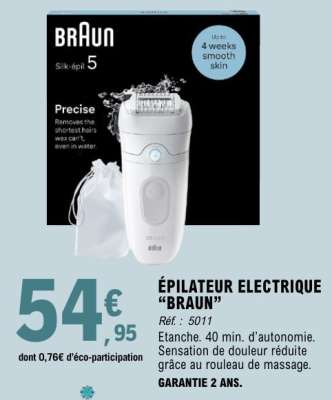 ÉPILATEUR ELECTRIQUE “BRAUN”