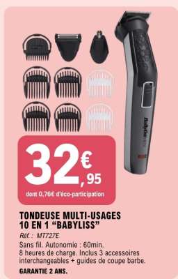 TONDEUSE MULTI-USAGES 10 EN 1 “BABYLISS”