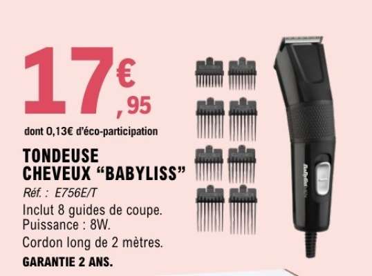 TONDEUSE CHEVEUX “BABYLISS”