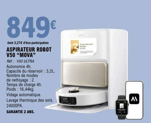 ASPIRATEUR ROBOT V50 “MOVA”