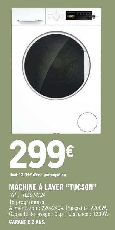 MACHINE À LAVER “TUCSON”