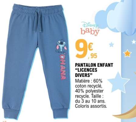 PANTALON ENFANT 'LICENCES DIVERS'