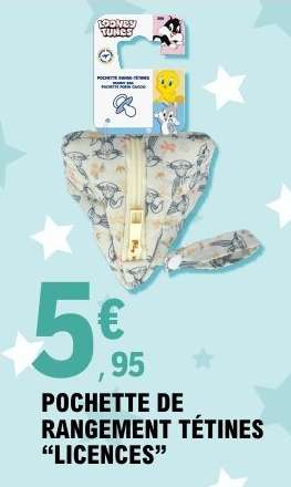 POCHETTE DE RANGEMENT TÉTINES "LICENCES"