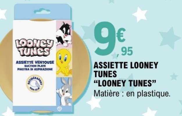 ASSIETTE LOONEY TUNES "LOONEY TUNES"