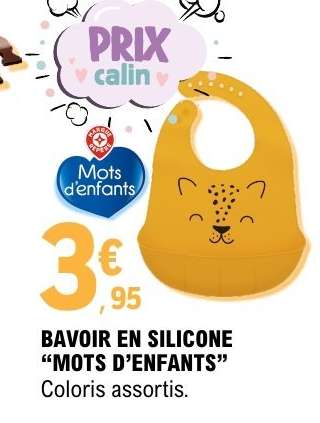 BAVOIR EN SILICONE “MOTS D’ENFANTS”