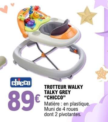 TROTTEUR WALKY TALKY GREY "CHICCO"
