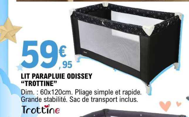 LIT PARAPLUIE ODISSEY 'TROTTINE'