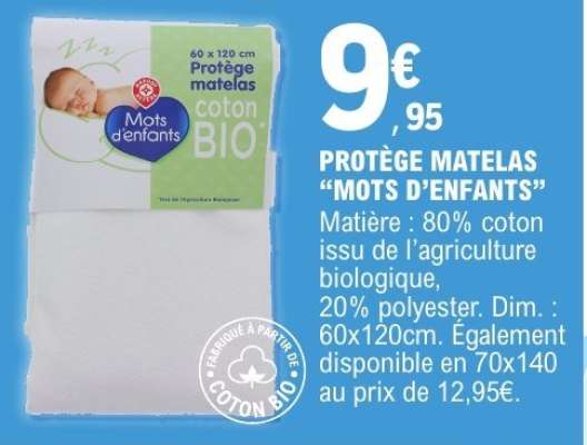 PROTEGE MATELAS “MOTS D'ENFANTS”