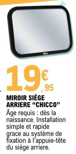 MIROIR SIÈGE ARRIERE “CHICCO”