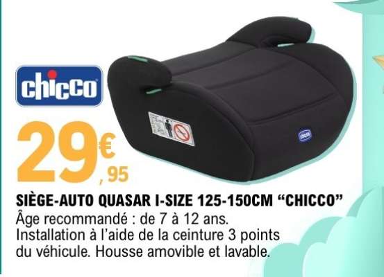 SIÈGE-AUTO QUASAR I-SIZE 125-150CM “CHICCO”