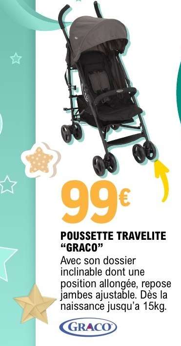 Poussette Travelite "Graco"