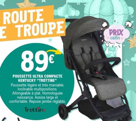 Poussette Ultra Compacte Kentucky 'Trottine'