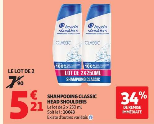 Shampooing Classic Head & Shoulders