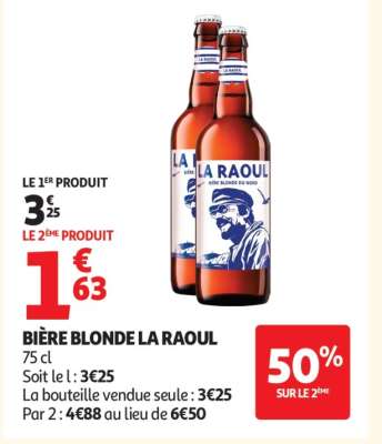 BIÈRE BLONDE LA RAOUL