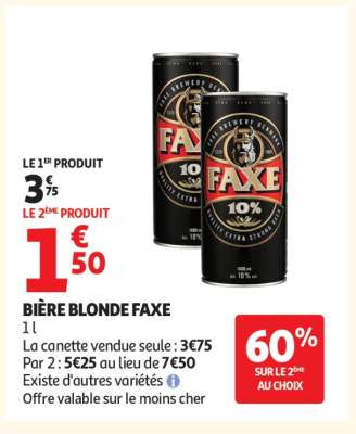 BIÈRE BLONDE FAXE