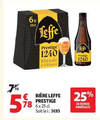 Bière Leffe Prestige