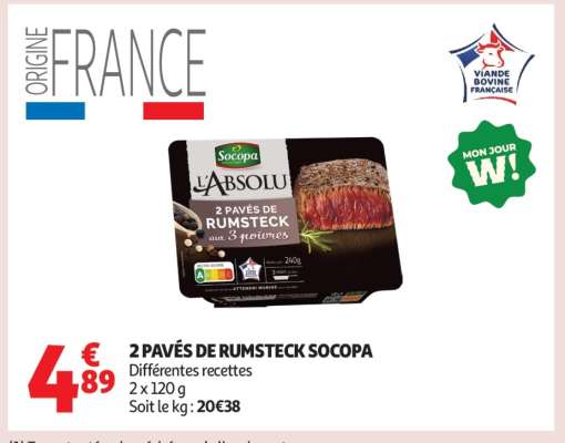 2 Pavés De Rumsteck Socopa