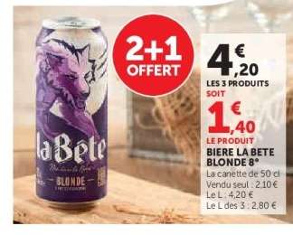 BIERE LA BETE BLONDE 8°