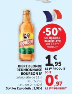 BIERE BLONDE REUNIONNAISE BOURBON 5°