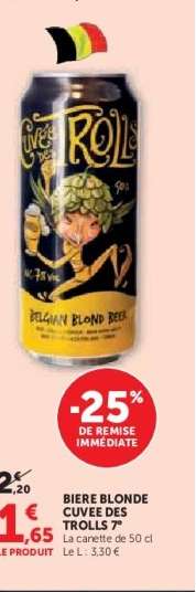 BIERE BLONDE CUVEE DES TROLLS 7°