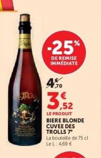 BIERE BLONDE CUVEE DES TROLLS 7°