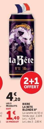 BIERE LA BETE BLONDE 8°