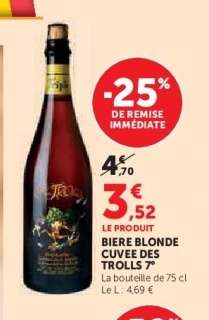 BIERE BLONDE CUVEE DES TROLLS 7°