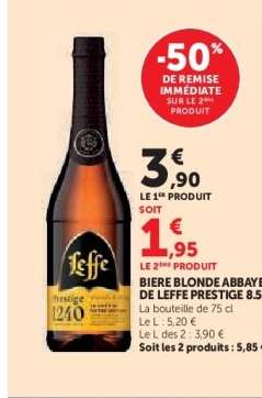 BIERE BLONDE ABBAYE DE LEFFE PRESTIGE 8.5°