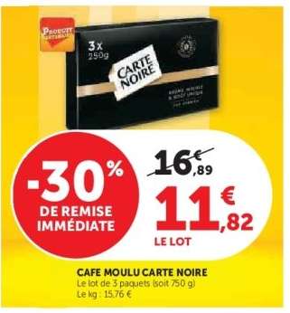 Café Moulu Carte Noire