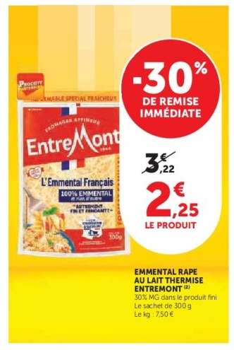 EMMENTAL RAPE AU LAIT THERMISE ENTREMONT