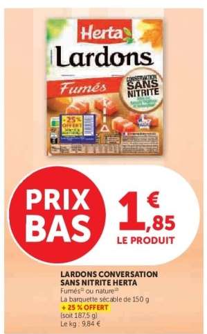Lardons Conversation Sans Nitrite Herta