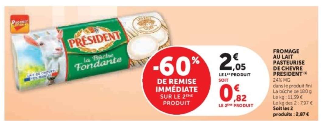 PRÉSIDENT La Bûche Fondante