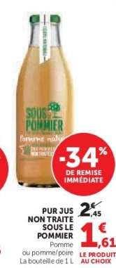 Pur Jus Non Traité Sous le Pommier