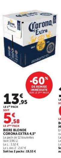 BIERE BLONDE CORONA EXTRA 4.5°