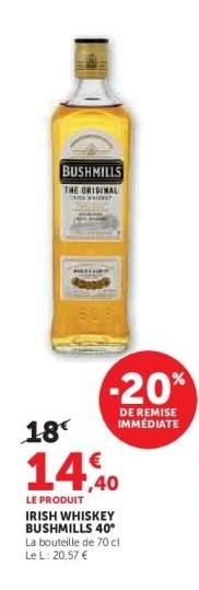 IRISH WHISKEY BUSHMILLS 40°